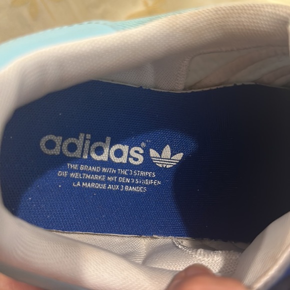 Adidas Samoa 2013 Blue / Turquoise / White Tennis / Athletic / Sneakers / Shoes. - Picture 10 of 11